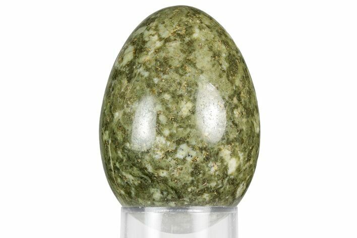 Polished Snowflake Epidote Egg - South Africa #356361